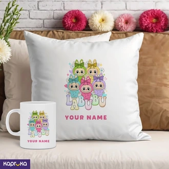 Personalized Labubu Mug And Pillow Set Buy Adarei.lk (Pvt) Ltd Online for partnercentral