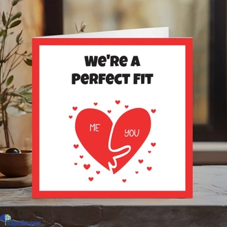We Are Perfect Fit Happy Bday Card Printed Naughty Greetings Card  Online for none