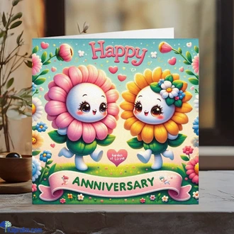 Anniversary Greeting Card  Online for none