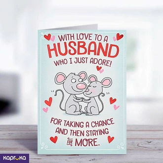 Happy Anniversary Greeting Card 5x7 Print On Shine Glitter Board  Online for none