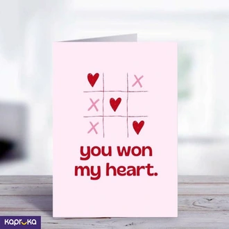 You Won My Heart Greeting Card  Online for none
