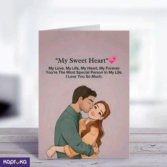 To My Sweet Heart Forever And Always Greeting Card  Online for none