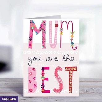 Mom You Are The Best Greeting Card For Mother Buy Adarei.lk (Pvt) Ltd Online for specialGifts