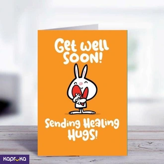 Sending Healing Hug Get Well Soon Greeting Card  Online for none