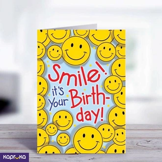 Happy Bday Girl Greeting Card 5x7 Print On Shine Glitter Board  Online for none