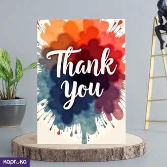Thank You Greeting Card 5x7 Print On Shine Glitter Board  Online for none