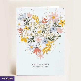 Happy Anniversary Floral Greeting Card Buy Adarei Pvt Ltd Online for GREETING CARDS