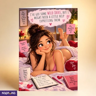 My Amazing Wife Romantic Naughty Greeting Card Buy Adarei Pvt Ltd Online for GREETING CARDS