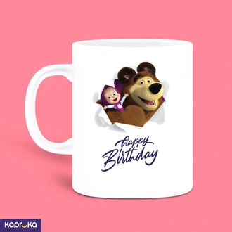 Masha And Bear Birthday Mug 11oz 325ml Gift For Kids  Online for none