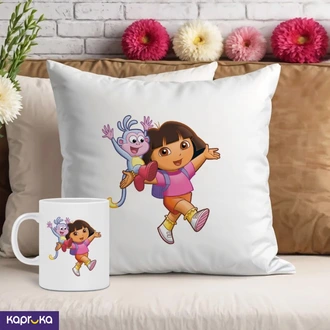 Dora Birthday Pillow And Mug  Online for none