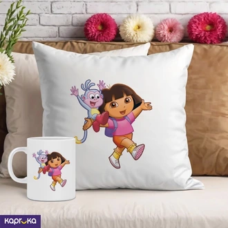 Dora Birthday Pillow And Mug  Online for none