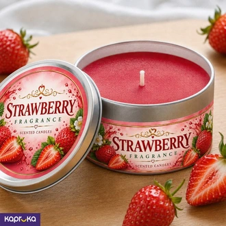 Strawberry Fragrance Scented Candle in Tin - Sri Lanka  Online for none