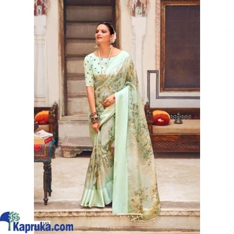 Silk With Weaving Zari With Print n Fancy Work Blouse  Online for none