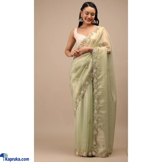 Pure viscose organza saree with beautiful handcrafted work all over Buy Clothing and Fashion Online for specialGifts