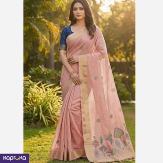 Premium Soft Muga Cotton Saree  Online for none