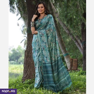 Soft Desi Tussar Silk Saree  Online for none