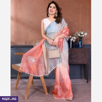 Gold Crush Silk Saree  Online for none