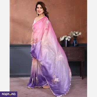 Gold Crush Silk Saree  Online for none