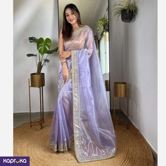 Twill Net Saree  Online for none