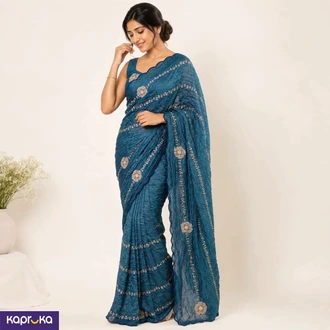 Space Sattin Bits Sequence Work Saree Buy Clothing and Fashion Online for specialGifts