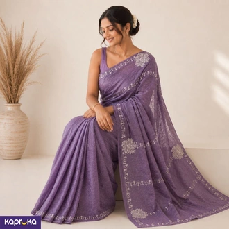 Space Sattin Bits Sequence Work  Saree Buy Clothing and Fashion Online for specialGifts