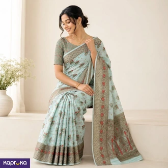 Soft Pure Muga Cotton Saree  Online for none