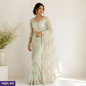 Premium Butterfly Soft Net Saree Buy Clothing and Fashion Online for specialGifts