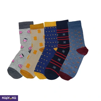 Omac Gents Casual Socks 5 Pairs Box  Online for none