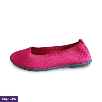 Omac Women Mesh Slip On Flats Shoes Misty Maroon  Online for none