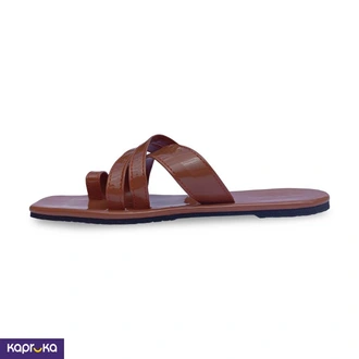 Omac Taila Brown Flats For Ladies Buy OMAC FASHION Online for FASHION