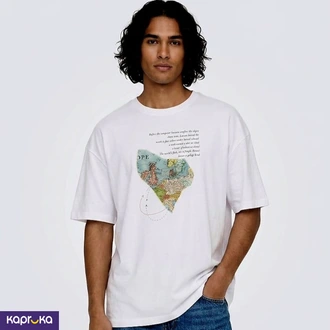Oversized Unisex T Shirt With World Map Design Buy Teal Online for CLOTHING