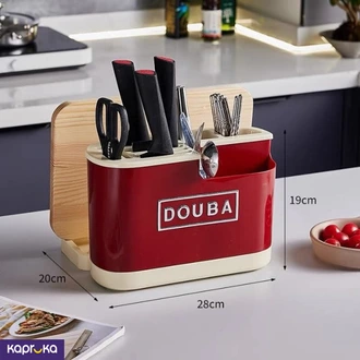 Kitchen Knife Holder With Cutting Board Rack Red Buy value one pvt ltd Online for specialGifts