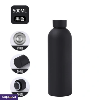 Water Bottle Black Ideal For Gym School Office Stainless Steel Buy sports Online for specialGifts