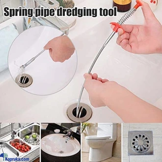 160cm Spring Pipe Dredging Tool Drain Snake Drain Cleaner Sticks Clog Remover Pipe Cleaning Drain Buy Rav & Company Online for HOUSEHOLD