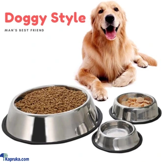 Pet Bowl Stainless Steel Pets Food Water Feeding Silver Colour Food Feeder Dish Dispenser Buy pet Online for specialGifts