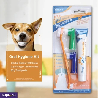 Pet Dental Care Kit Finger Tooth Brush Toothpaste Set Pets Dogs Cats Dog Tooth Toothbrush Buy Rav & Company Online for specialGifts