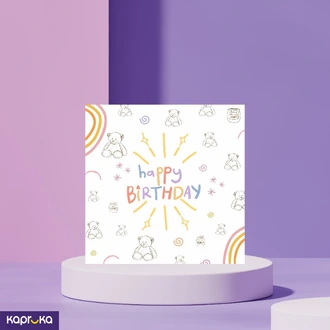 Ariel Kids Bday Greeting Card  Online for none