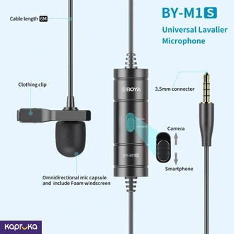 Boya By M1s Universal Microphone 6m  Online for none