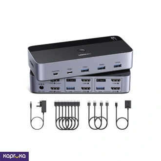 Ugreen Ak703 2 In 2 Out 8k 60hz Hdmi Dual Monitor Kvm Switch  Online for none