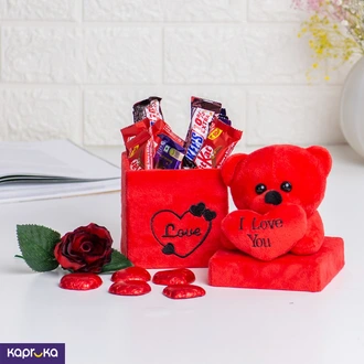 Love Teddy Choco Box  Online for none