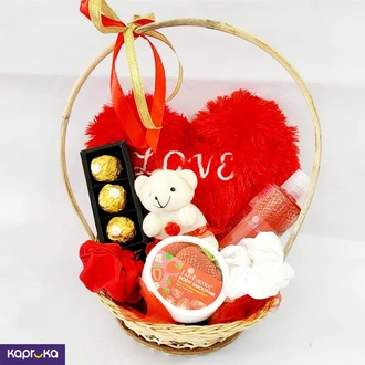 Strawberry Charm Gift Basket For Her  Online for none