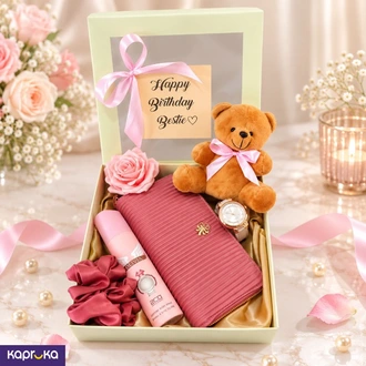 Pink Whispers For Bestie Gift Box  Online for none