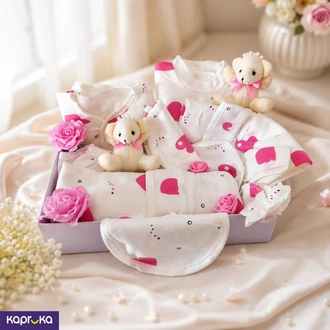 Little Pink Hearts Luxury Baby Gift Set  Online for none