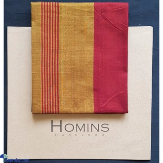 HOMINS HANDLOOM GENTS SARONG RED AND GOLDEN YELLOW  Online for none