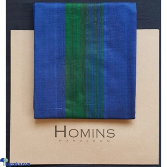 HOMINS HANDLOOM GENTS SARONG ROYAL BLUE AND GREEN STRIPE Buy Homins International Online for CLOTHING