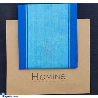 Homins Handloom Gents Sarong Royal Blue And Turquoise Blue Design Buy Homins International Online for CLOTHING