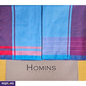 Homins Handloom Gents Sarong Red And Turquoise Blue Design With Two Borders Buy Homins International Online for CLOTHING