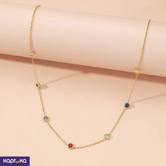 Stainless Steel Multicoloured Round Decor Necklace Buy Jewellery Online for specialGifts