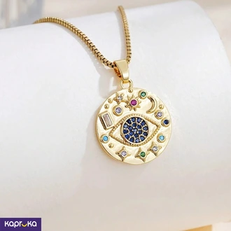 Stainless Steel Evil Eye Decor Necklace Buy Jewellery Online for specialGifts