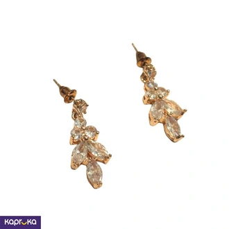 Rose Gold Color Cubic Zirconia Luxe Earrings - Limitededition -  Online for none